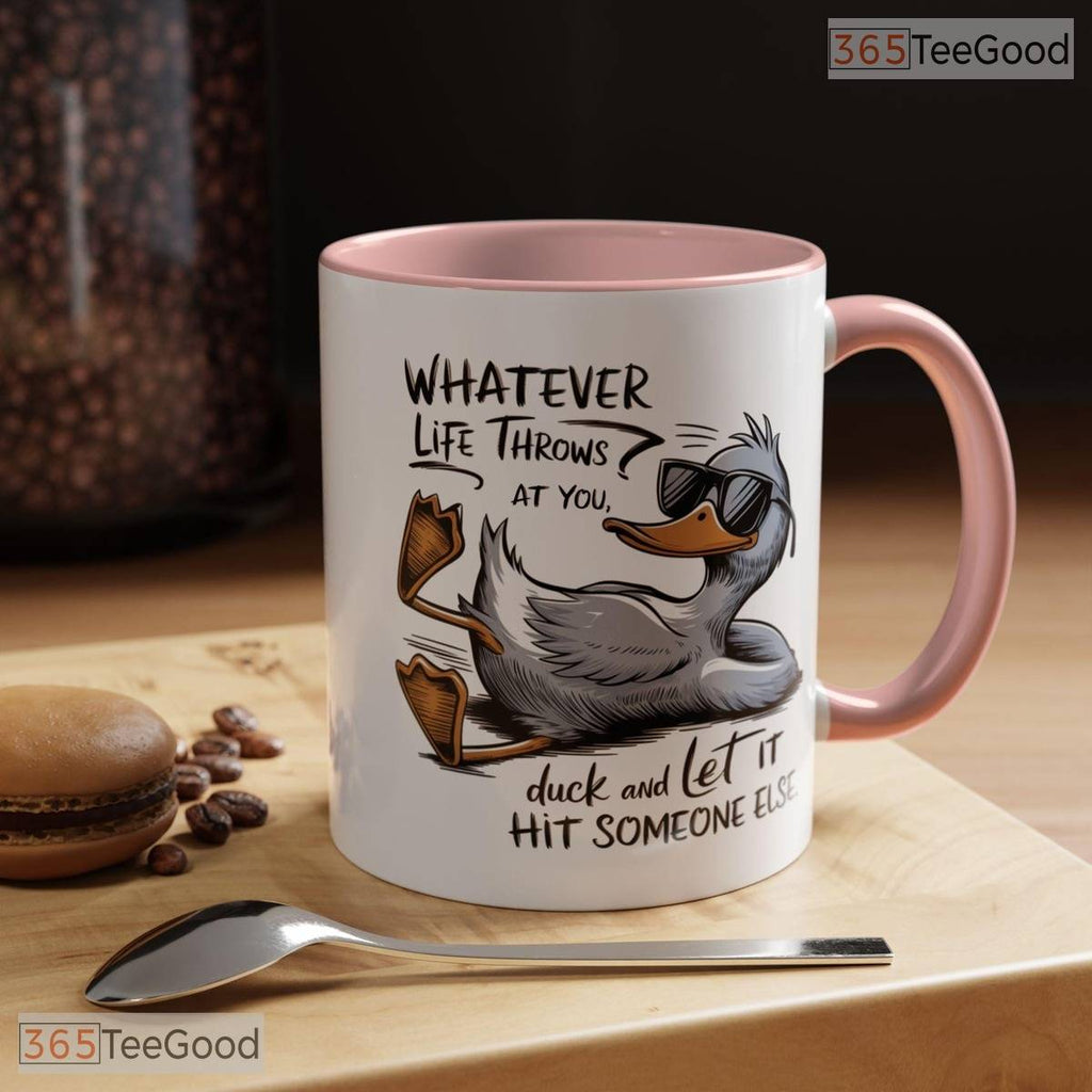 Funny Duck Sarcastic Gag Gift Mug - Humorous Bird Lover Coffee Cup Ceramic Accent Mug