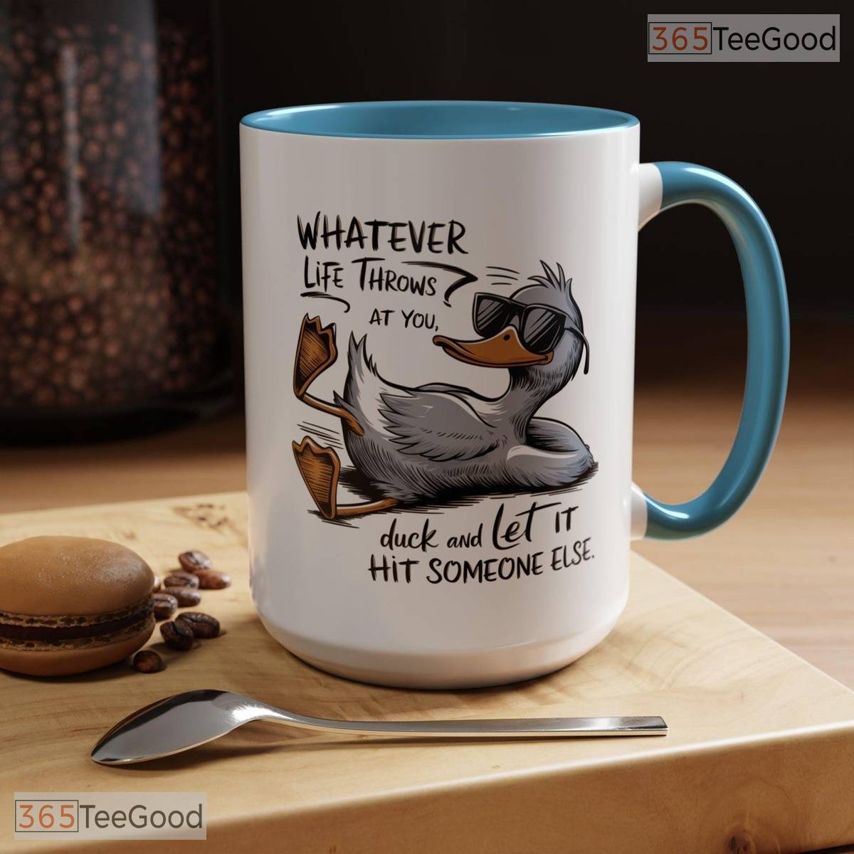 Funny Duck Sarcastic Gag Gift Mug - Humorous Bird Lover Coffee Cup Ceramic Accent Mug