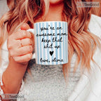 Funny Mom Coffee Cup Mother's Day Gift From Daughter Birthday Present Ceramic Accent Mug