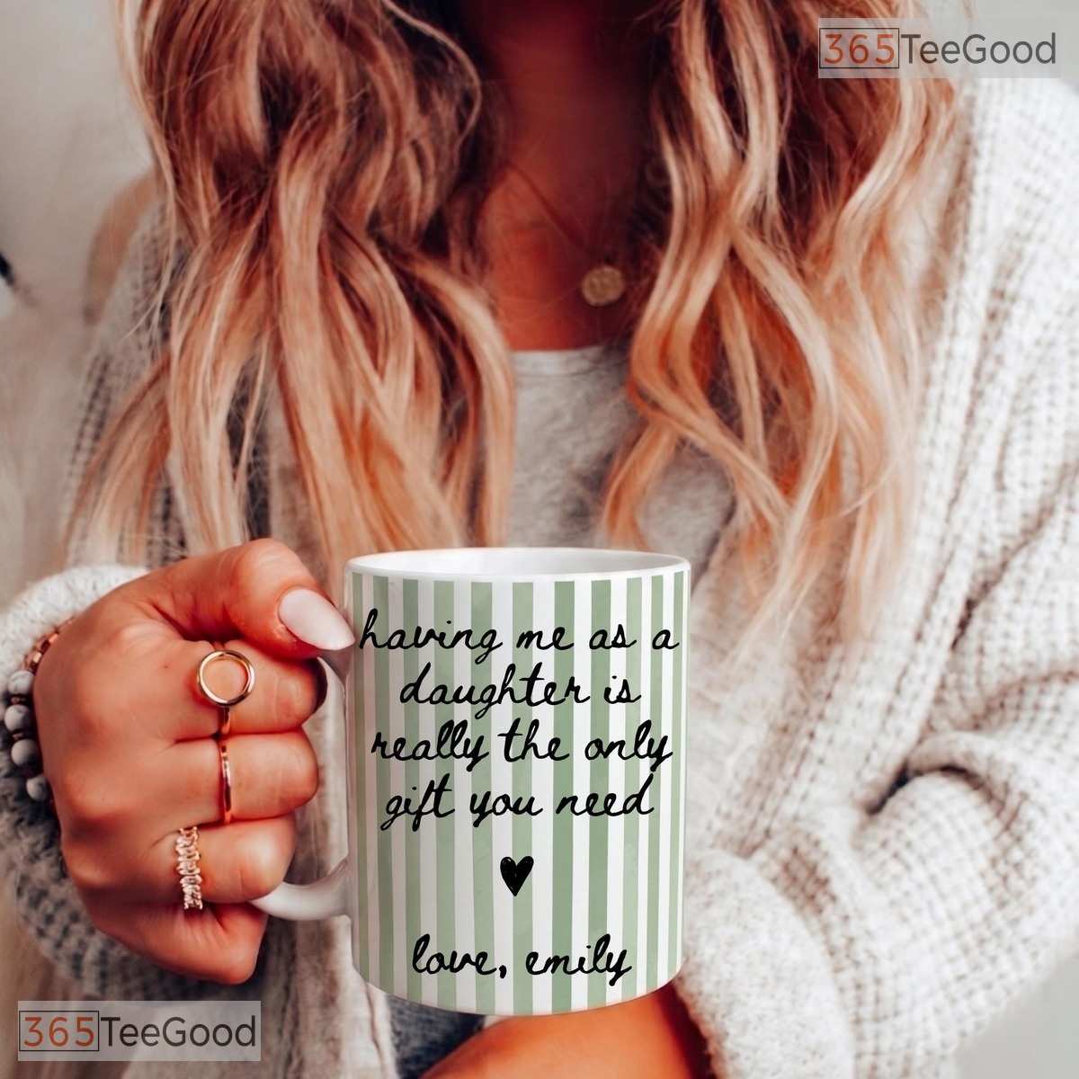 Hilarious Mom Coffee Cup Mother's Day Gift From Daughter Birthday Two Tone Accent Mug