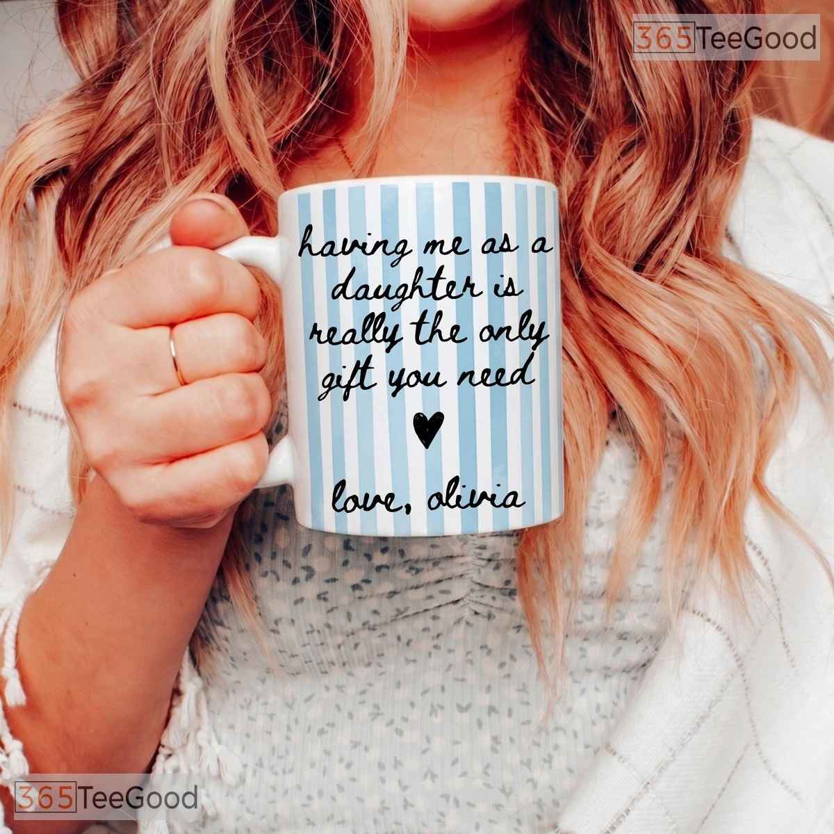 Hilarious Mom Coffee Cup Mother's Day Gift From Daughter Birthday Two Tone Accent Mug