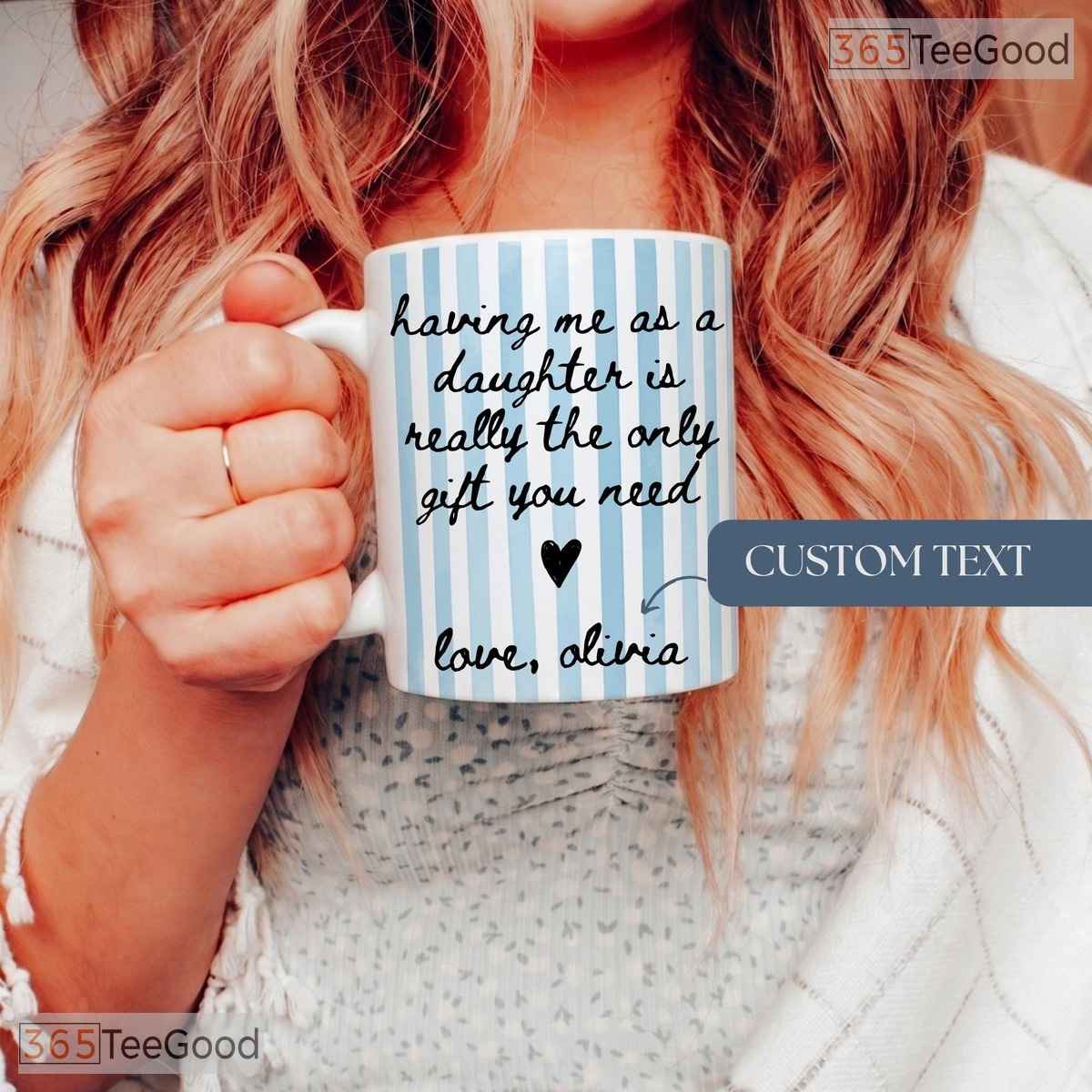 Hilarious Mom Coffee Cup Mother's Day Gift From Daughter Birthday Two Tone Accent Mug