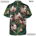 Funny Opossum Tropical Aloha Shirt Men Women Summer Vacation Wear