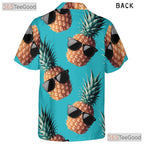 Funny Pineapple Glasses Hawaiian Tee- Unisex Luau Party Summer Vacation Top