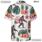 Funny Sasquatch Tiki Hawaiian Shirt- Unisex Luau Party Tropical Aloha Apparel