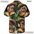 Funny T-Rex Dinosaur Taco Party Hawaiian Shirt - Unisex Aloha Style Tee