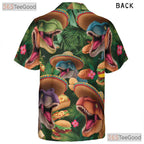 Funny T-Rex Taco Dinosaur Hawaiian Shirt - Unisex Aloha Beach Party Tee