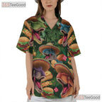 Funny T-Rex Taco Dinosaur Hawaiian Shirt - Unisex Aloha Beach Party Tee