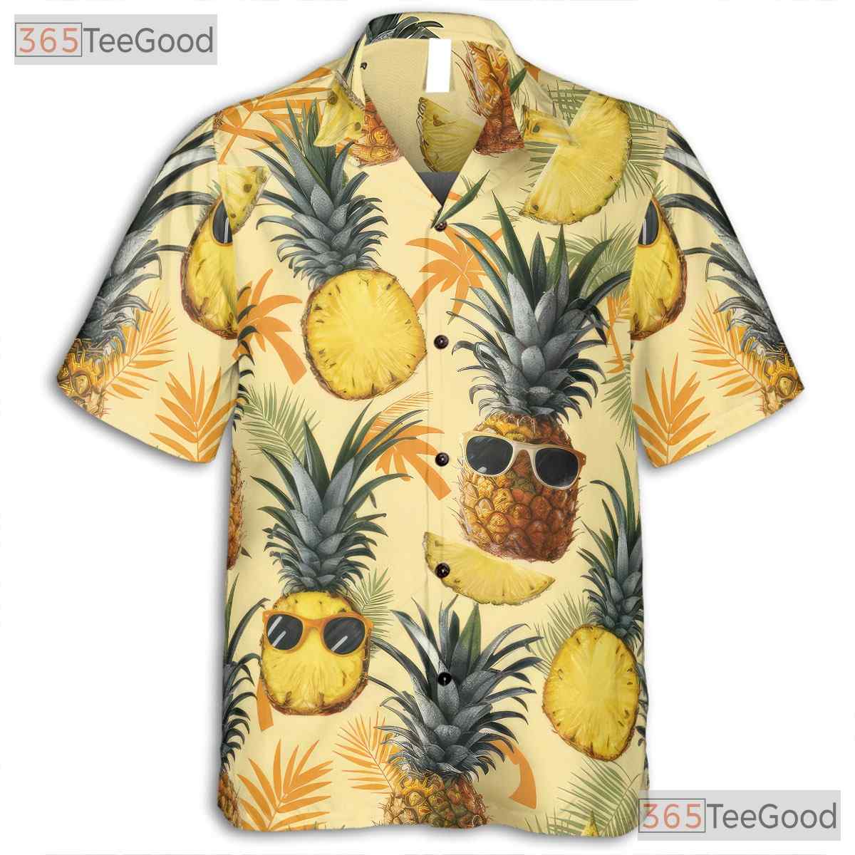 Funny Tropical Fruit Pineapple Aloha Hawaiian Shirt Unisex Beachwear Summer Top