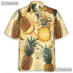 Funny Tropical Pineapple Aloha Hawaiian Tee Unisex Beach Party Outfit Men Women