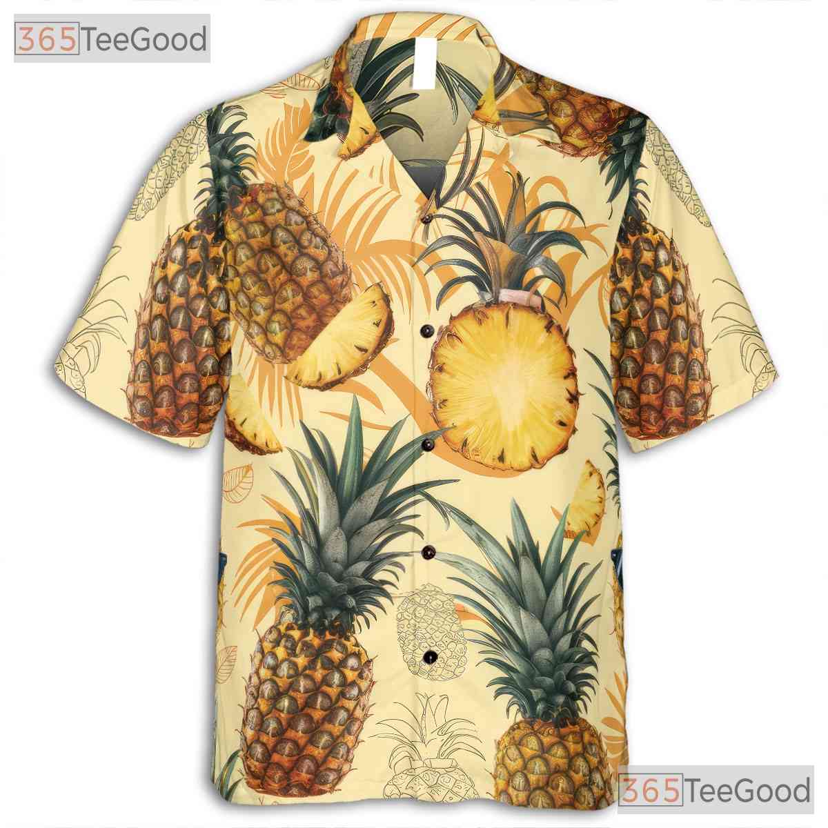 Funny Tropical Pineapple Aloha Hawaiian Tee Unisex Beach Party Outfit Men Women