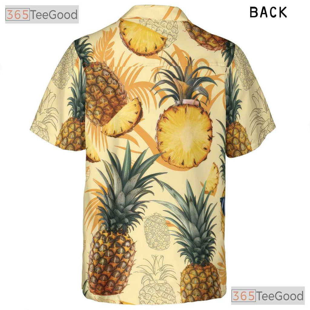 Funny Tropical Pineapple Aloha Hawaiian Tee Unisex Beach Party Outfit Men Women