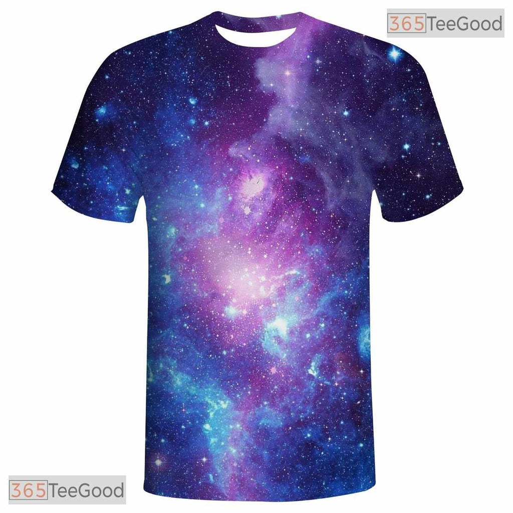 Cosmic Galaxy Space Basketball Graphic 3D Printed Short Sleeve Unisex T-Shirt Styles