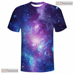 Cosmic Galaxy Space Basketball Graphic 3D Printed Short Sleeve Unisex T-Shirt Styles
