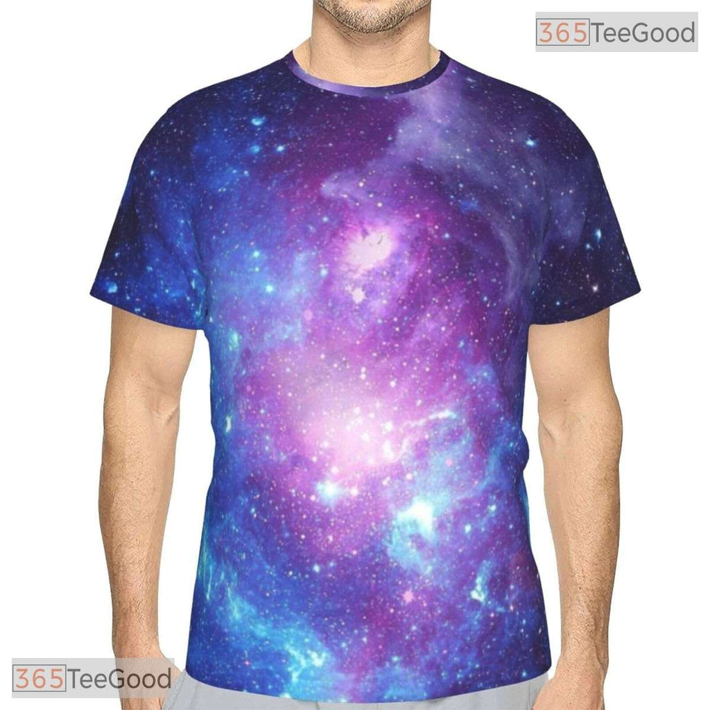 Cosmic Galaxy Space Basketball Graphic 3D Printed Short Sleeve Unisex T-Shirt Styles