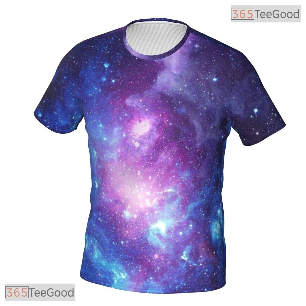 Cosmic Galaxy Space Basketball Graphic 3D Printed Short Sleeve Unisex T-Shirt Styles