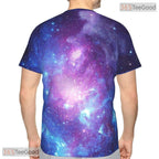 Cosmic Galaxy Space Basketball Graphic 3D Printed Short Sleeve Unisex T-Shirt Styles