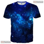 Deep Space Galaxy Design 3D Graphic Printed Casual Novelty Unisex T-Shirt Tops