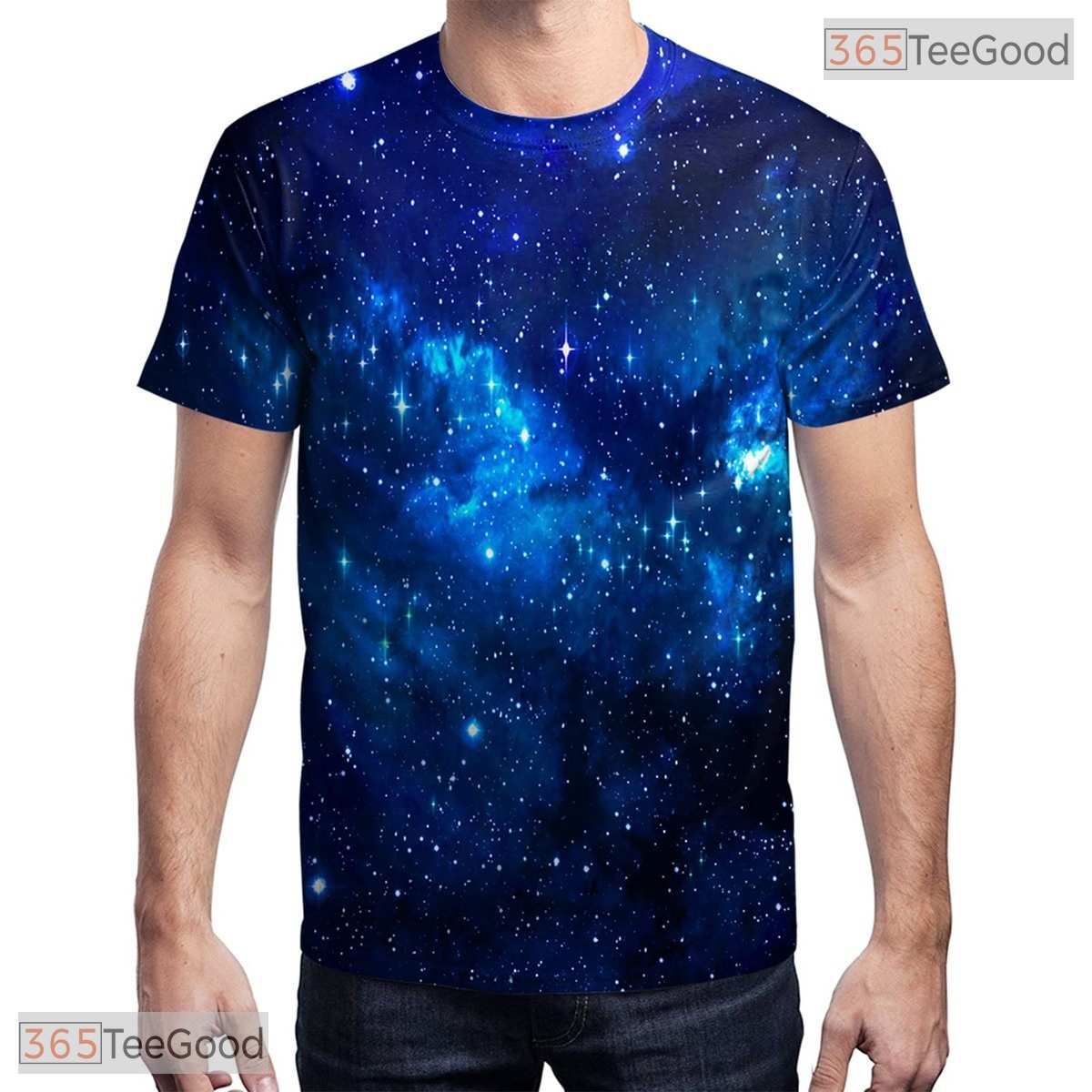 Deep Space Galaxy Design 3D Graphic Printed Casual Novelty Unisex T-Shirt Tops