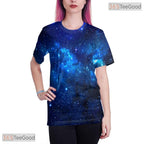Deep Space Galaxy Design 3D Graphic Printed Casual Novelty Unisex T-Shirt Tops