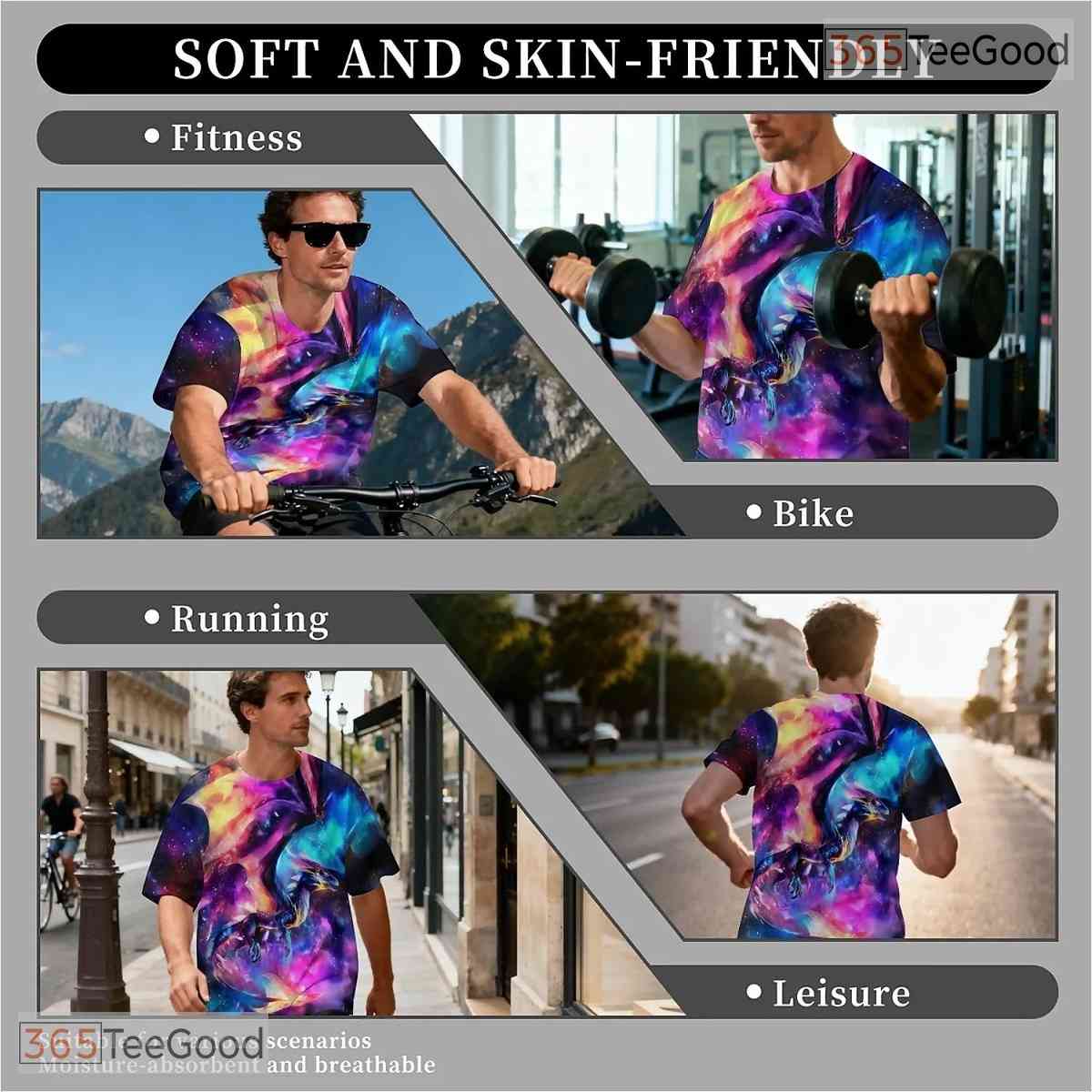 Cosmic Galaxy Dragon Space 3D Printed Casual Short Sleeve Unisex Tee Shirt Tops