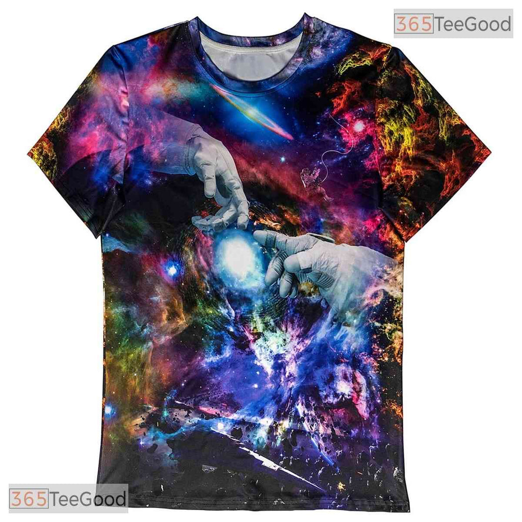 Cosmic Galaxy Genesis Space Graphic 3D Printed Casual Unisex T-Shirt Styles