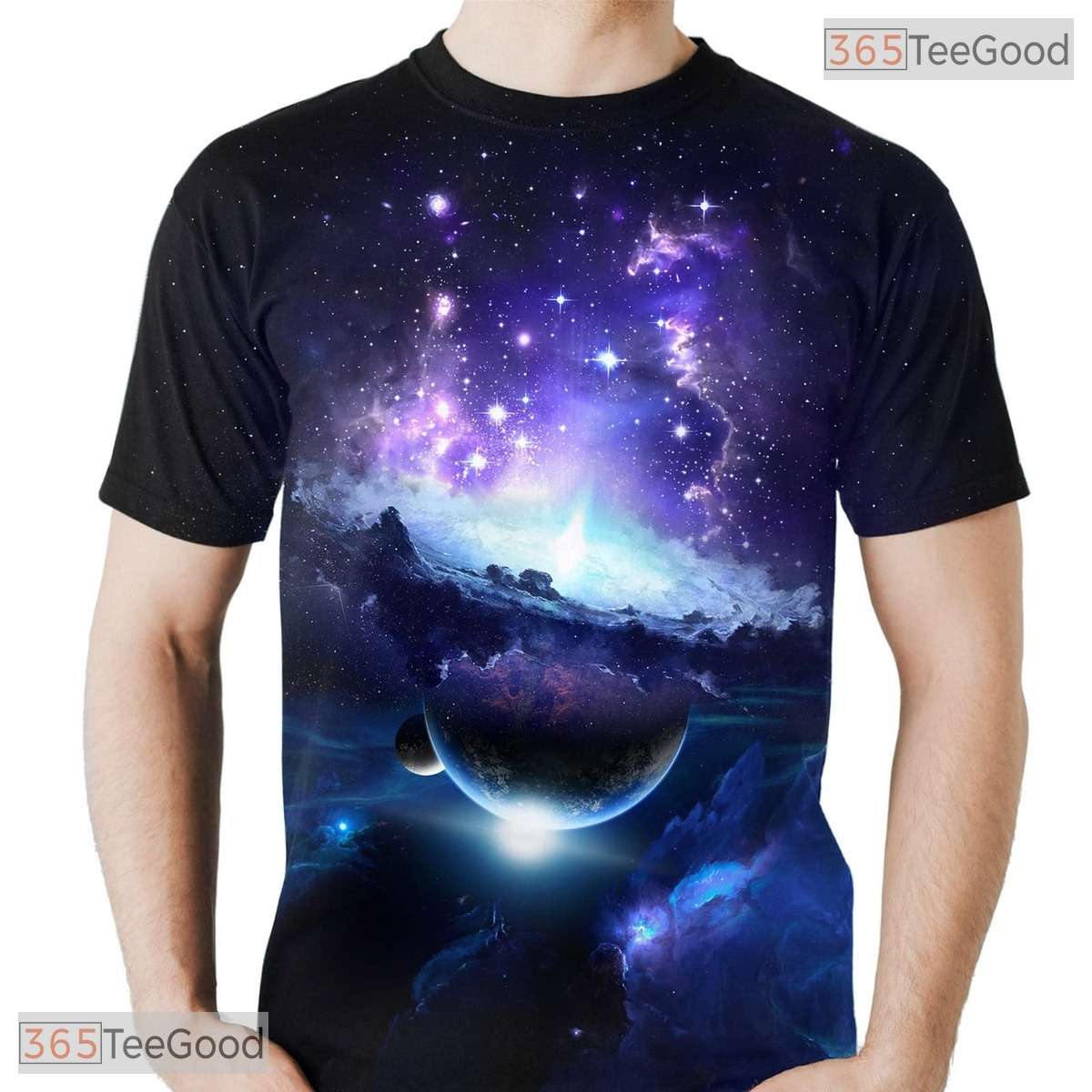 Deep Space Cosmic Galaxy Graphic Art 3D Printed Casual Unisex T-Shirt Tops