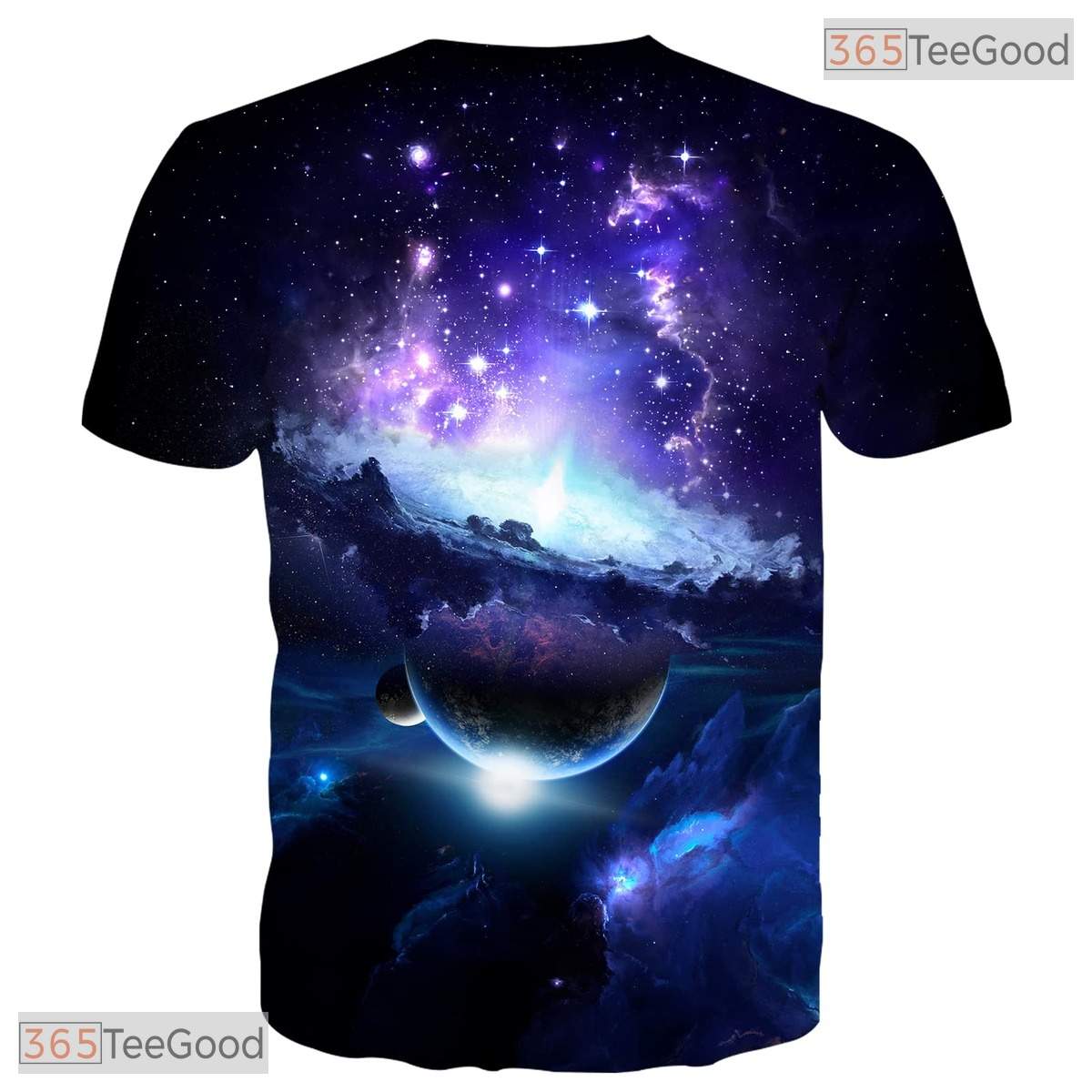 Deep Space Cosmic Galaxy Graphic Art 3D Printed Casual Unisex T-Shirt Tops