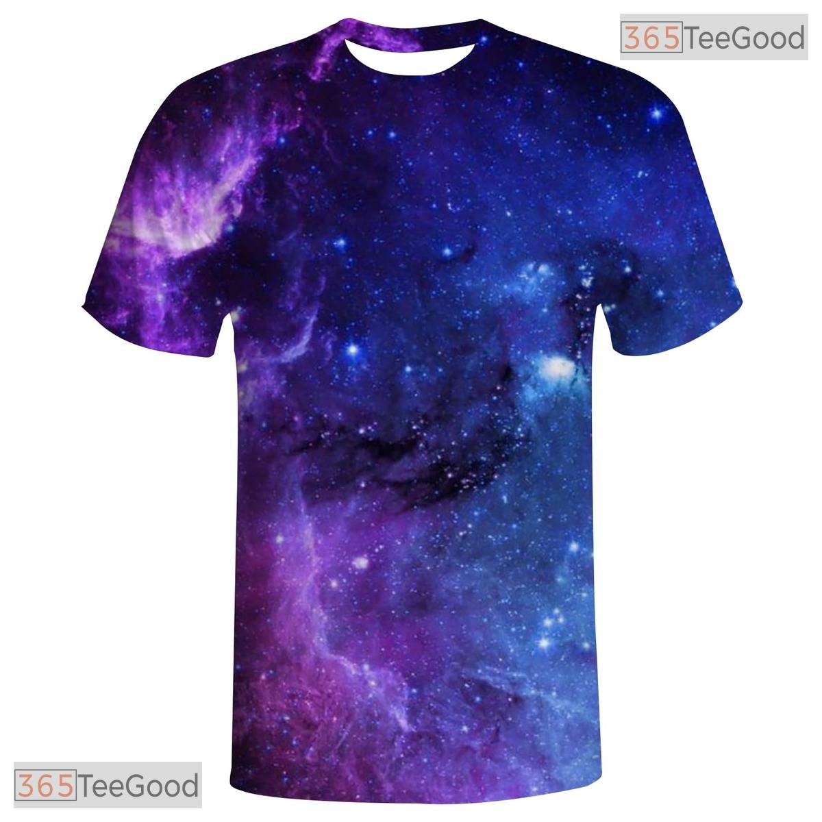 Galaxy Purple Space Basketball Graphic 3D Printed Short Sleeve Unisex Tee Shirt Top