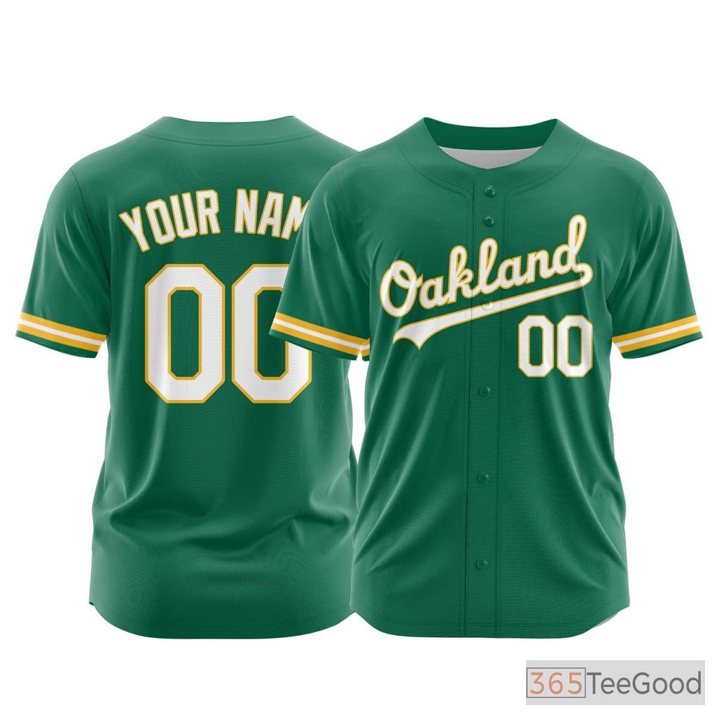 Gold Custom Baseball Jersey Tee Personalized with Team Name & Number for Men Women