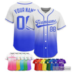 Gradient Blue Baseball Jersey Tee for Men & Women - A Modern Base for Customization