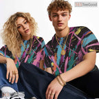 Urban Street Graffiti Graphic Art 3D Pattern Printed Casual Unisex T-Shirt Tops