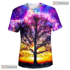 Vibrant Graphic Design 3D Printed Casual Crewneck Unisex T-Shirt For Young Adult