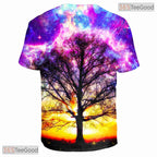 Vibrant Graphic Design 3D Printed Casual Crewneck Unisex T-Shirt For Young Adult