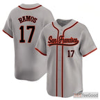 Gray Baseball Jersey Tee for Men & Women - Design Your Own Stitched Player Look