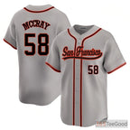 Gray Baseball Jersey Tee for Men & Women - Customize Your Own Stitched Player & Team Look