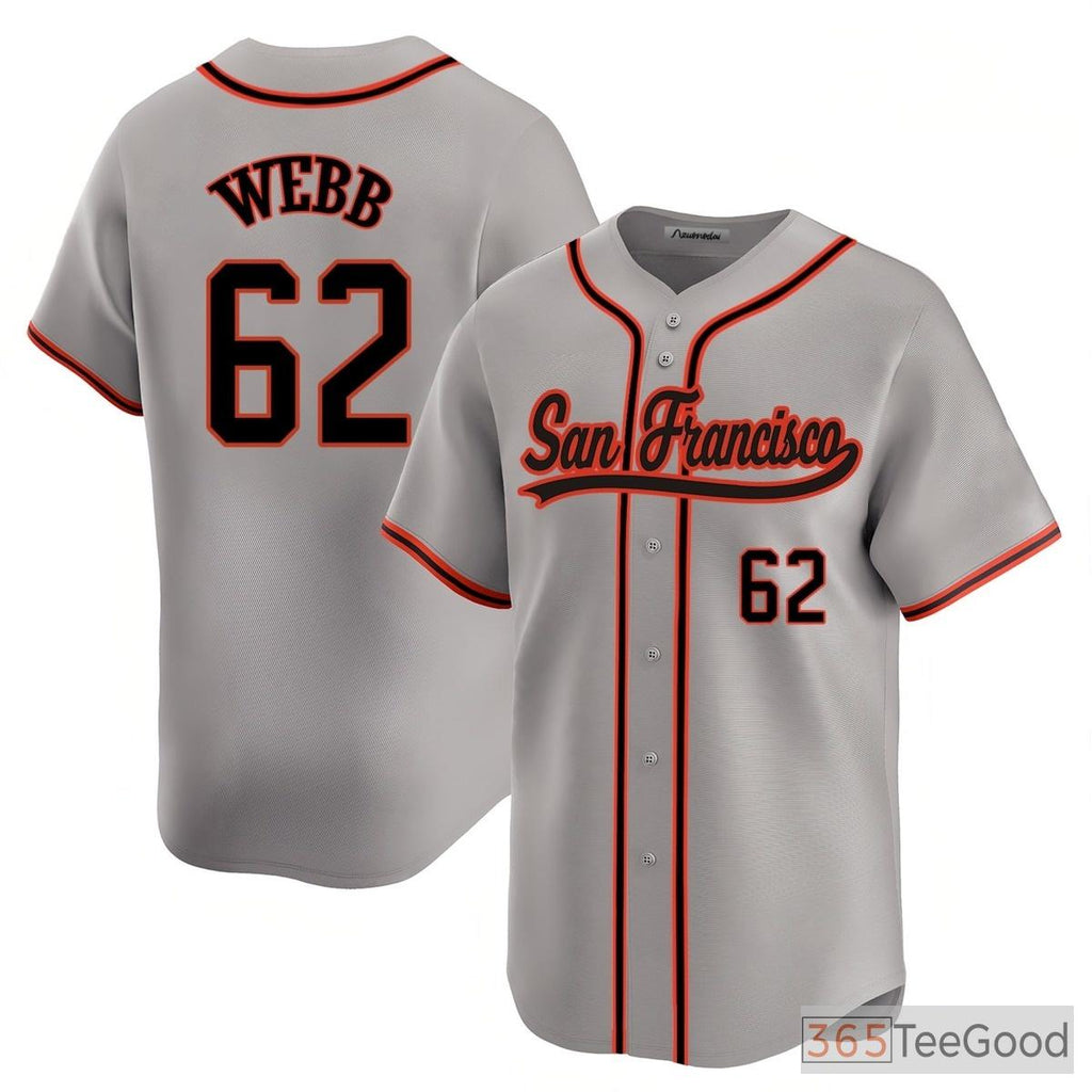 Gray Baseball Jersey Tee for Men & Women - Stitched Custom Name, Number & Player Identity