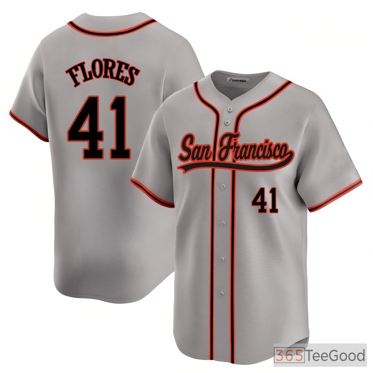Gray Baseball Jersey Tee for Men & Women - Personalized Stitched Name & Number