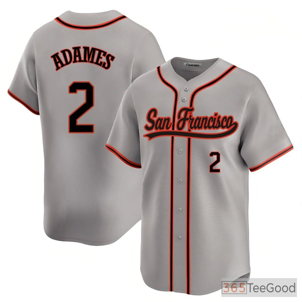 Gray Baseball Jersey Tee for Men & Women - Stitched with Custom Player Details