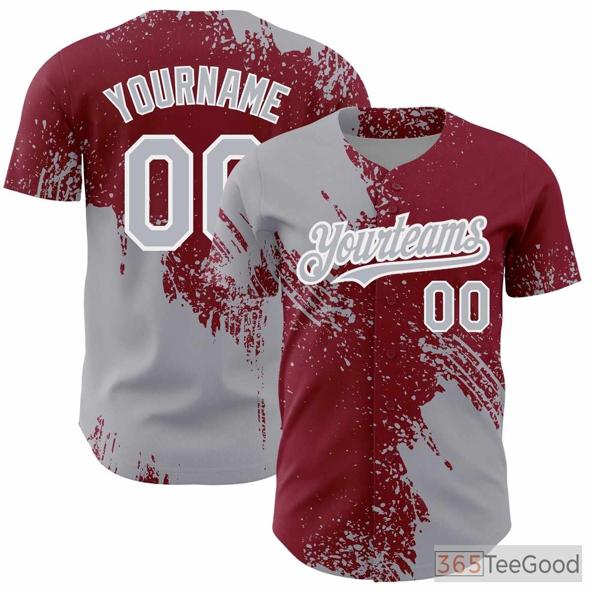 Gray Baseball Jersey Tee for Men & Women - Personalized Team & Player Stitching