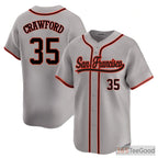Gray Baseball Jersey Tee for Men & Women - Add Your Personalized Name, Number & Logo