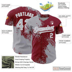 Gray Baseball Jersey Tee for Men & Women - Personalized Team & Player Stitching