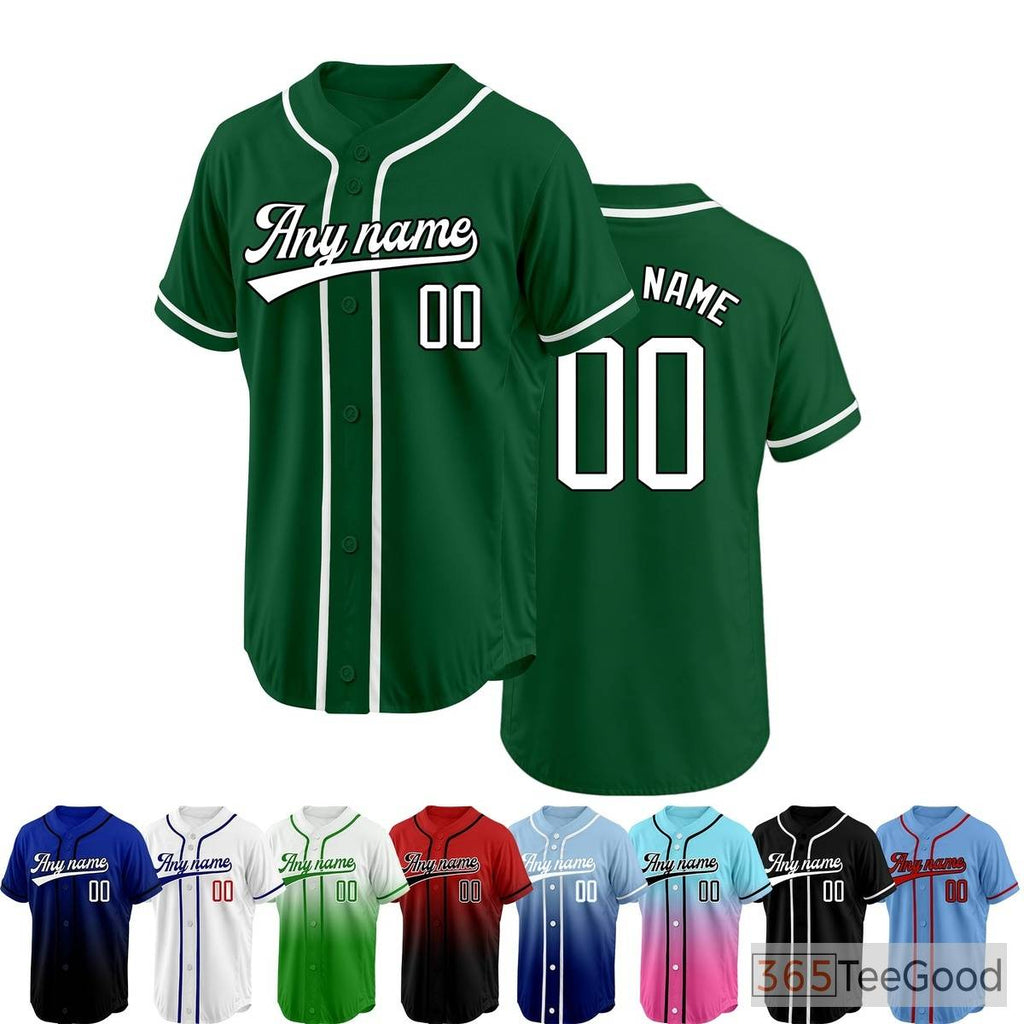 Green Baseball Jersey Tee for Men & Women - A refreshing shade for comfortable casual style