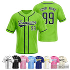 Green Baseball Jersey Tee for Men & Women - Perfect for Team & Casual Wear