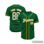 Green Baseball Jersey Tee for Men & Women - A practical option for custom styles