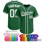Green Baseball Jersey Tee for Men & Women - Ideal for team uniforms & casual wear