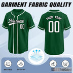 Green Baseball Jersey Tee for Men & Women - A refreshing shade for comfortable casual style