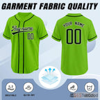 Green Baseball Jersey Tee for Men & Women - Soft fabric for a comfortable everyday feel