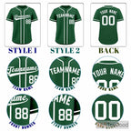 Green Baseball Jersey Tee for Men & Women - Ideal for team uniforms & casual wear