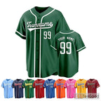 Green Custom Baseball Jersey Tee for Men & Women - Design Your Game Day Look